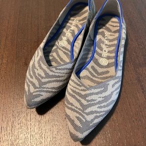 Rothy’s The Point Gray Zebra 10.5